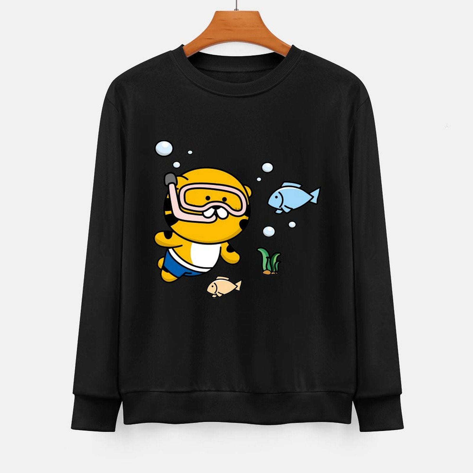 Front Patterned Long Sleeve TopChill Classic